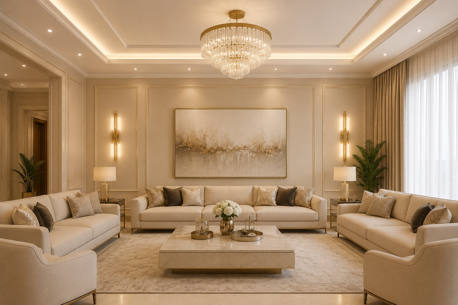 Gold leaf luxury finishing